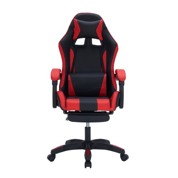 Drehstuhl Krit Eco Schwarz Rot PVC