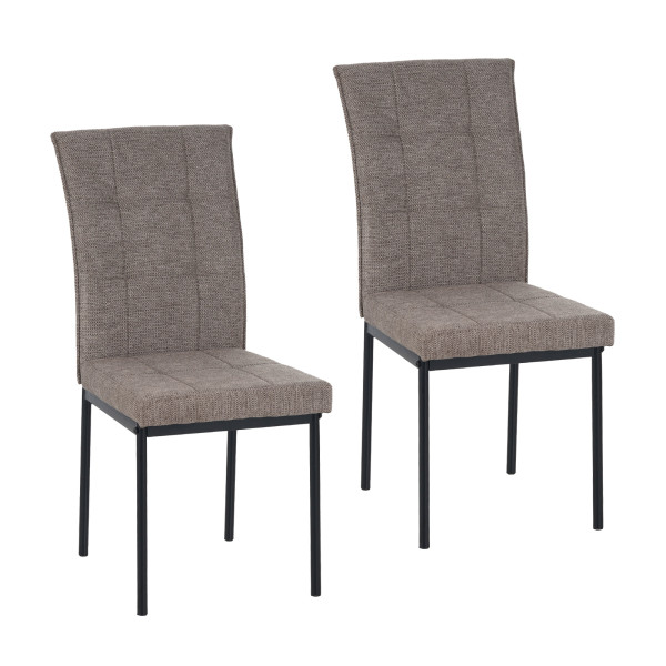HTI-Living Matthew Hellbraun 2er-Set Stuhl