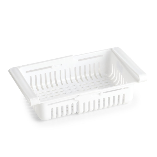 Kühlschrank-Fach, ausziehbar, Kunststoff, weiß