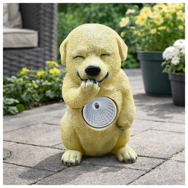 Solar-Gartenfigur Hund