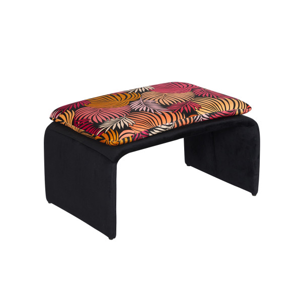 Hocker Vance mit Muster Leaf Rot