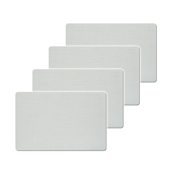 HTI-Living Weiß Kunststoff Platzset 4er Set | Tischsets | Textilien |  Accessoires | Neuetischkultur | Tischsets