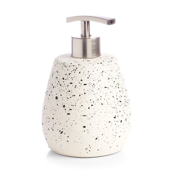 Seifenspender "Spotted", Keramik, weiß