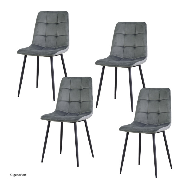 Stuhl Mesa Velvet 4er Set