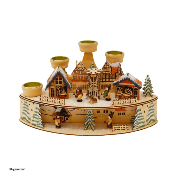 Adventsleuchter Weihnachtspyramide