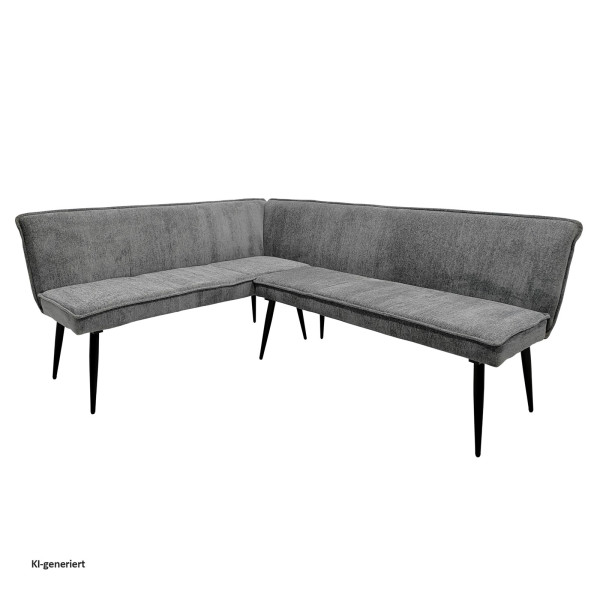 Eckbank Mesilla 154 x 195 cm Grau
