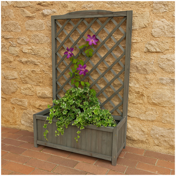 Blumenkasten Heidi 3 XL Grau