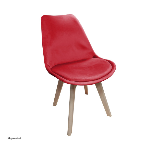 Stuhl Atlanta Velvet Rot
