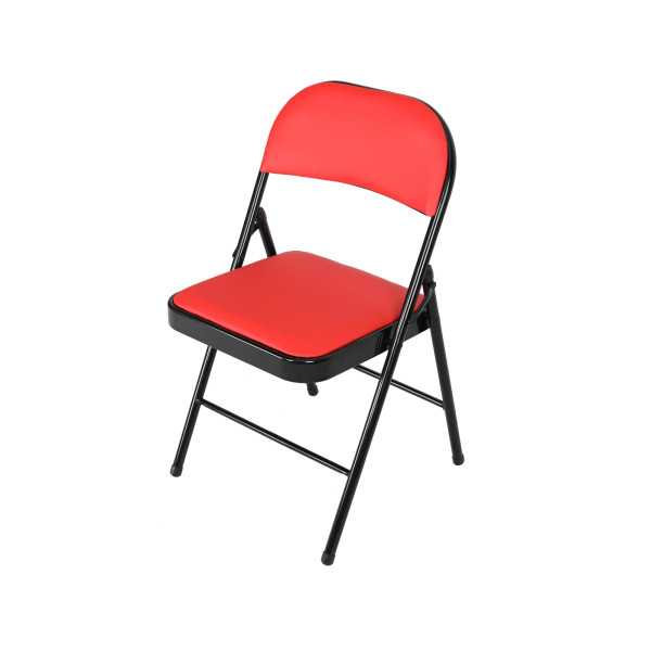 Klappstuhl Wedigo PVC Rot Schwarz Einzelstuhl