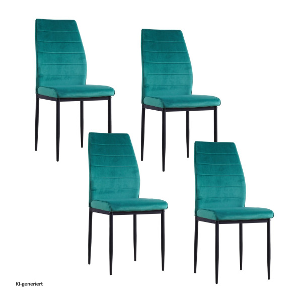Stuhl Madison Velvet grün