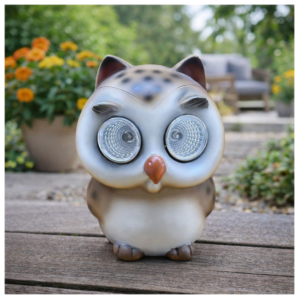 Solar-Gartenfigur Eule