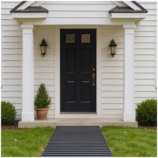 Gartenweg Nessa zum Ausrollen, 32teilig, grau