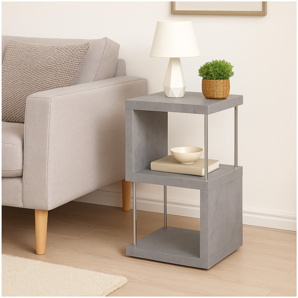 HTI-Living modernes Bücherregal Standregal Beton Regal 30x65x30 cm