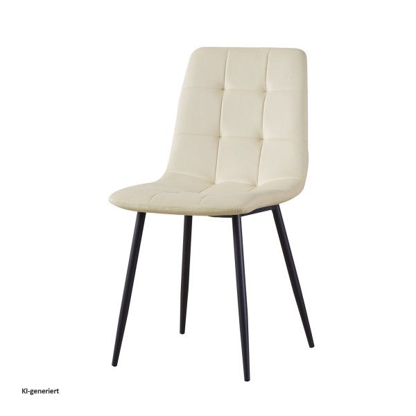 Stuhl Mesa Velvet creme