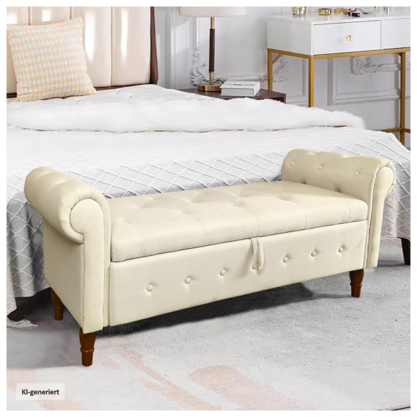 Bank Lora Leinen Beige