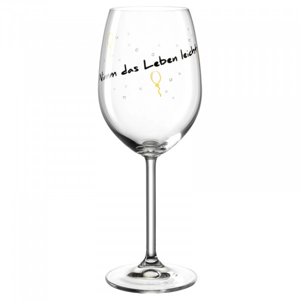 Leonardo PRESENTE Weinglas 460 ml 'Nimm das Leben leicht'