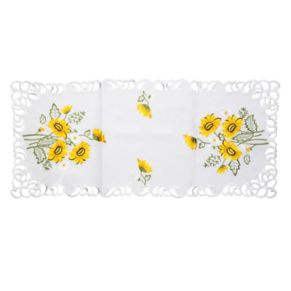 HTI-Living Gelber Blumenstrauß Tischläufer 40 x 90 cm