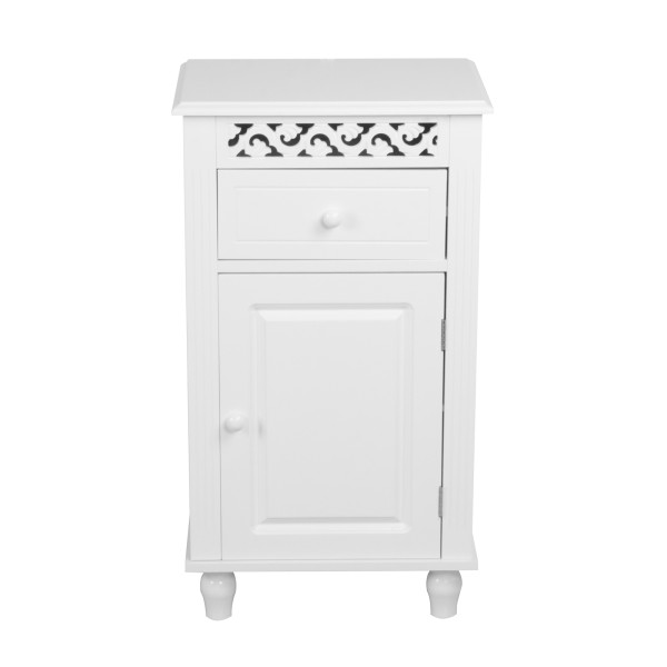 Beistellschrank Miriam 7585 weiß MDF