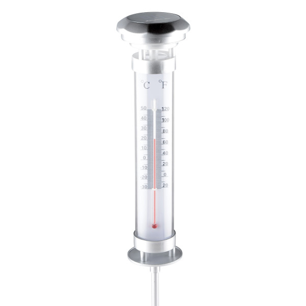 HTI-Living LED Solarlampe mit Thermometer