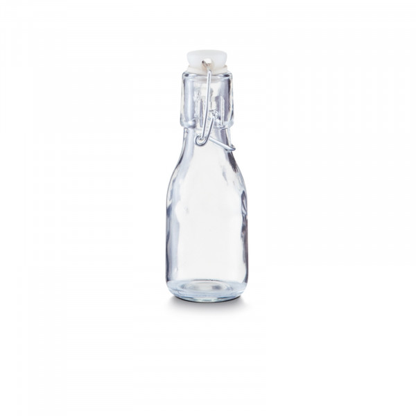 neuetischkultur mit Bügelverschluss Glasflasche, transparent