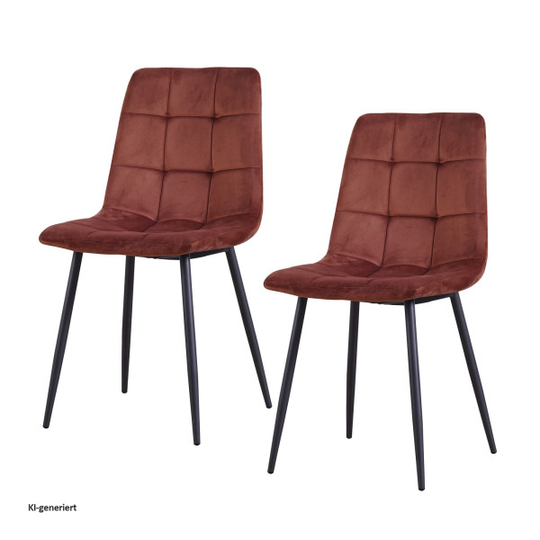 Stuhl Mesa Velvet 2er Set