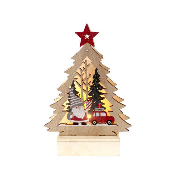 Weihnachtsdeko Tannenbaum Weihnachtsmann mit Aut