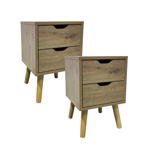 Nachtschrank 2 Schub. Thekla 2945 Artisaneiche 2er