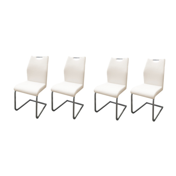 Schwingstuhl 4er-Set Nelly Cremeweiß