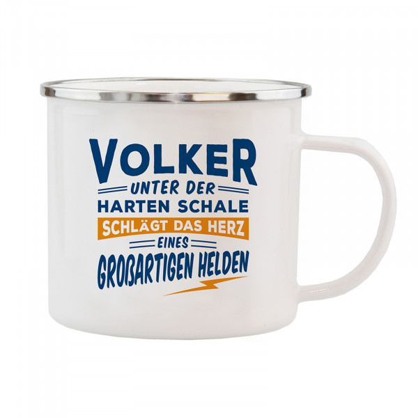 HTI-Living Volker Echter Kerl Emaille Becher
