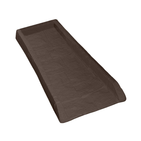 Fallrohr-Spritzschutz, 1teilig, braun