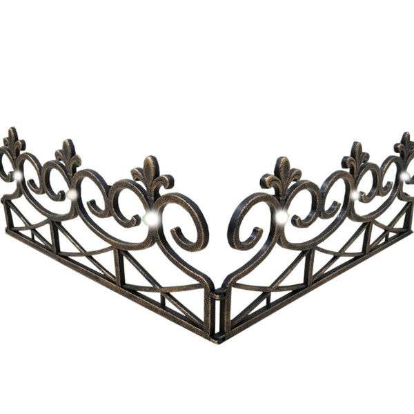 Zierzaun Nessa Solar, Lilie, 4teilig,