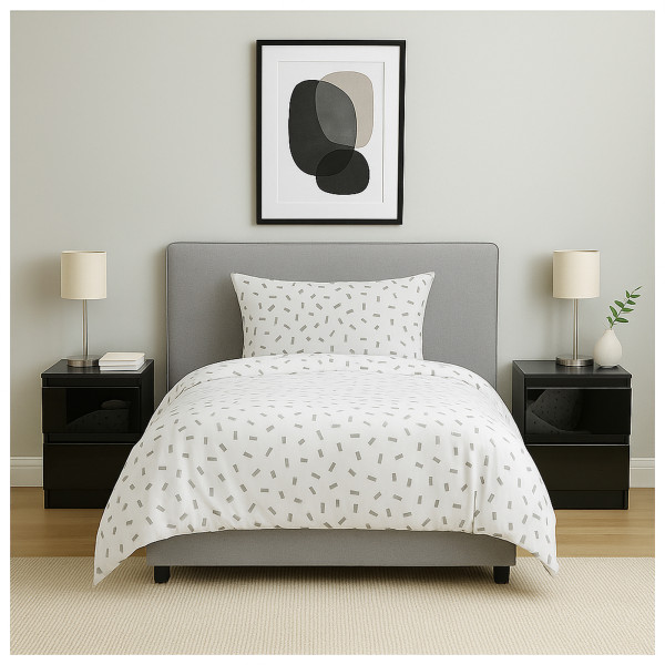 HTI-Living Hochglanz Schwarz 2er-Set Nachtschrank Kenji