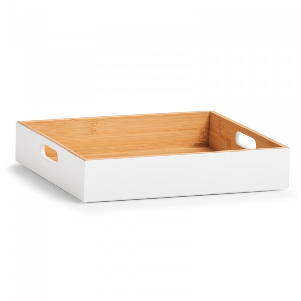 HTI-Living weiß Aufbewahrungskiste Bamboo