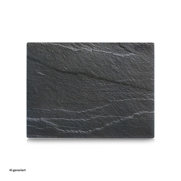Glasschneideplatte "Schiefer", anthrazit