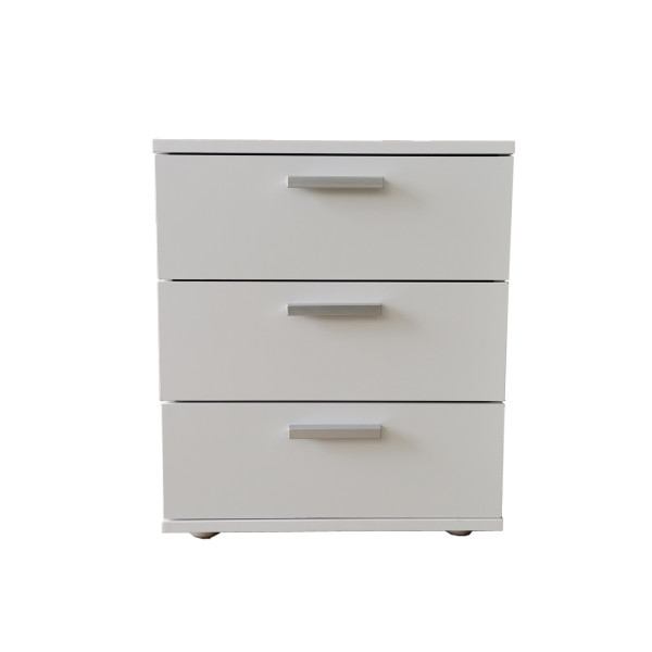 Nachtkonsole Nachtschrank Nina 3 Weiß
