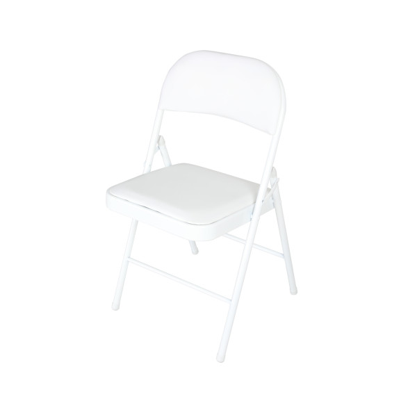 Klappstuhl Wedigo PVC Weiß Einzelstuhl