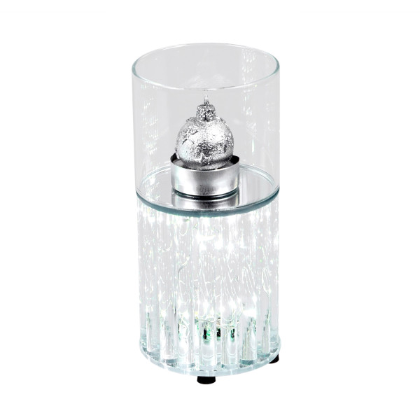 Windlicht 17 cm mit LED Licht