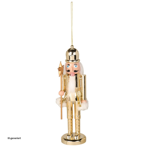 HÄNGEDEKO NUSSKNACKER 17CM GOL