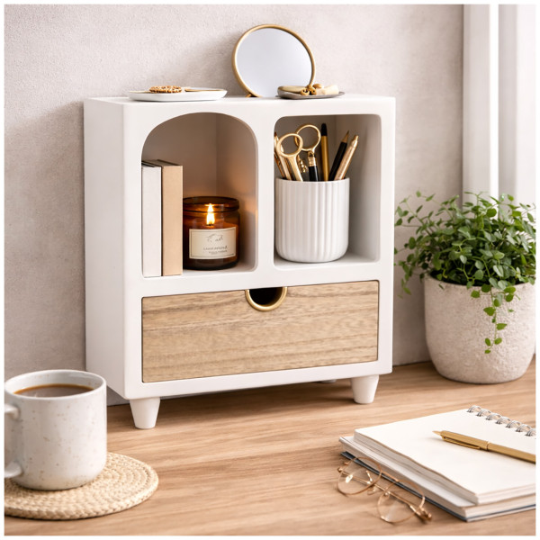 Home Accents Schrank mit Schublade 30 cm Beige