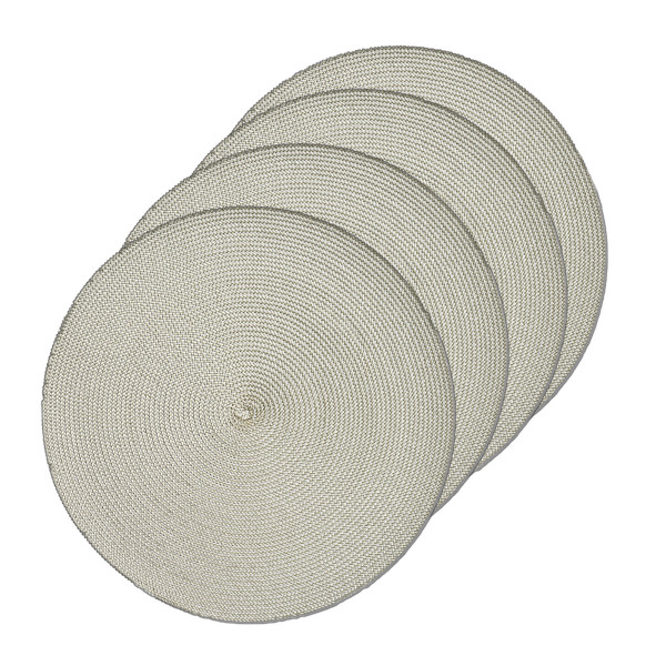 Platzmatte rund, Kunststoff 4er