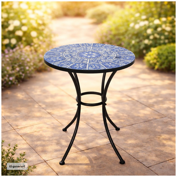 Gartentisch Marocco blau Metall