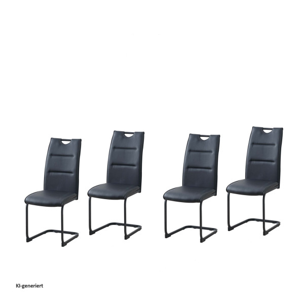 Schwingstuhl DannyP PU Schwarz