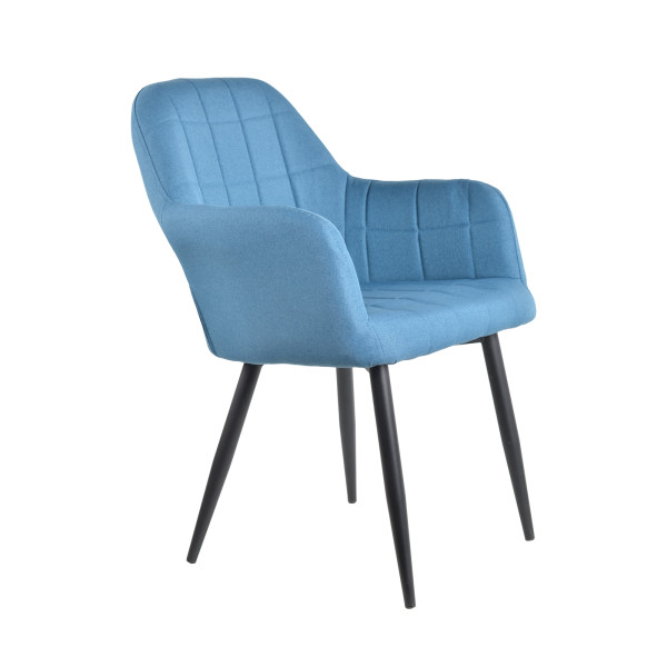 Stuhl Albany Webstoff Blau