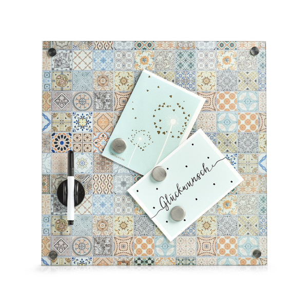 HTI-Living Mosaik Memoboard aus Glas