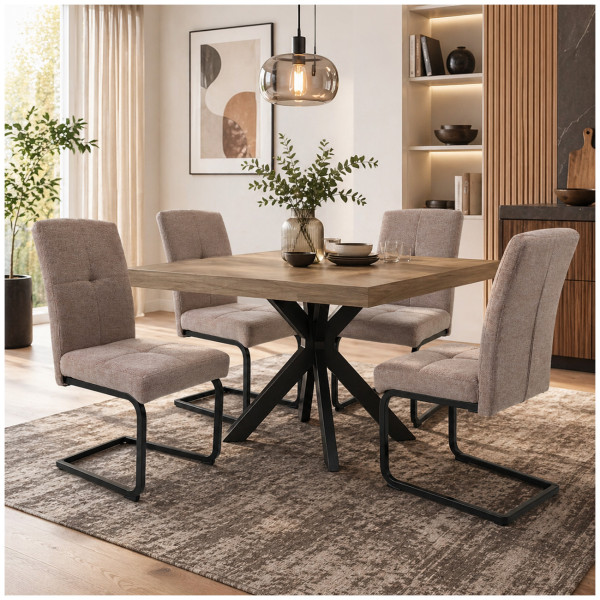 Stuhl Kinsey Braun 4er-Set