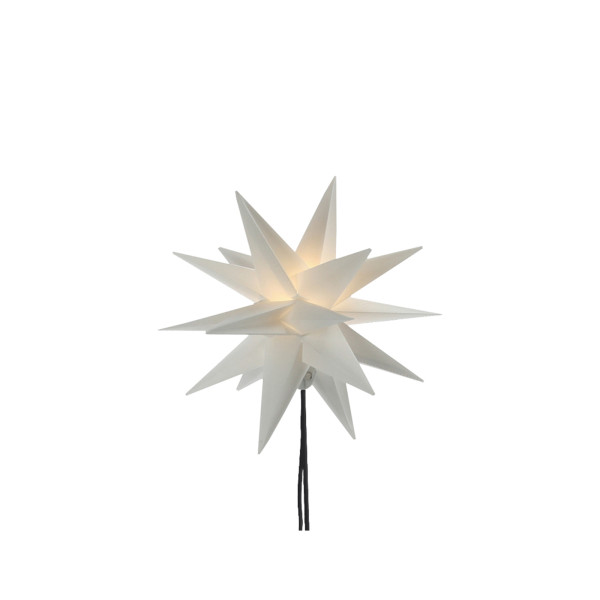 Cepewa Weiß mit Erdspieß LED Weihnachtsstern Ø 25 cm