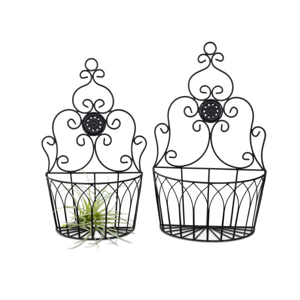 Metallkörbe 2er Set Deko für Wand