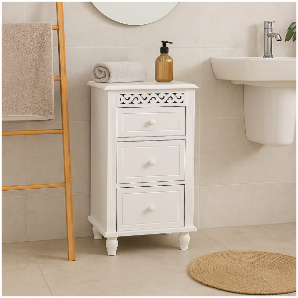 Kommode Miriam 7585 weiß MDF