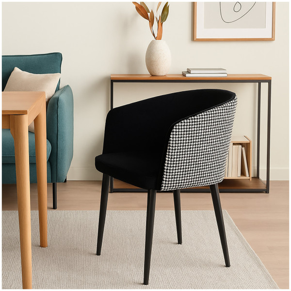 HTI-Living Komfort trifft Charakter Design-Stuhl im Retro-Chic