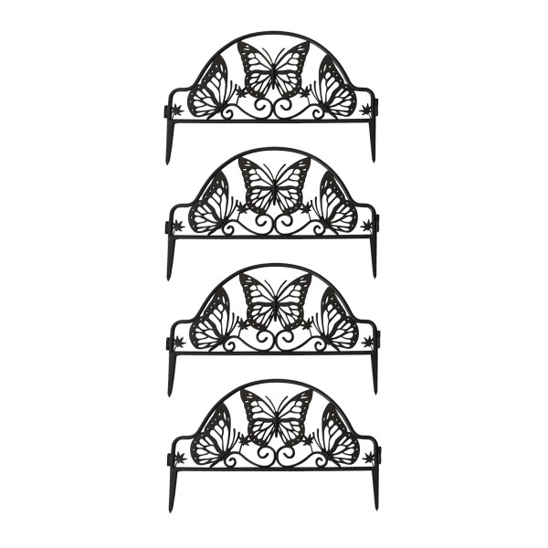 HTI-Living Schmetterling mit Lichterkette Beeteinfassung 400 cm